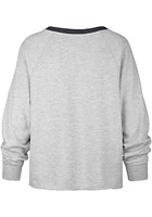 47 Dallas Mavericks Womens Grey Cropped Kennedy Crew Sweatshirt