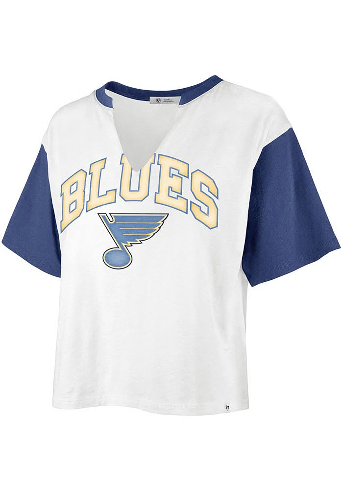 47 St Louis Blues Womens White Dolly Short Sleeve T-Shirt