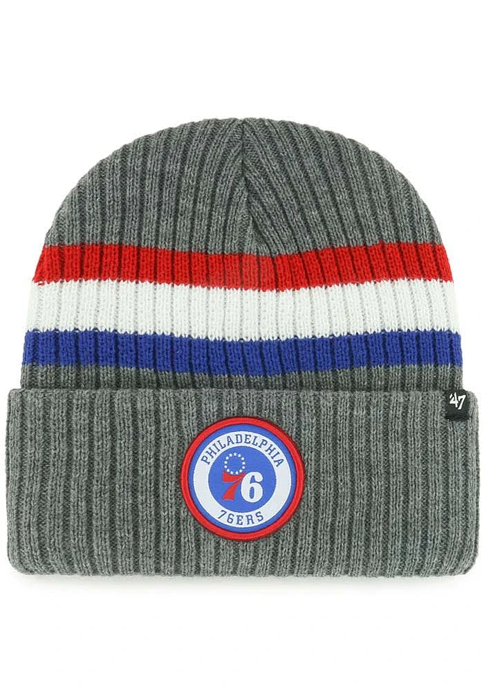 47 Philadelphia 76ers Grey Highline Style Mens Knit Hat