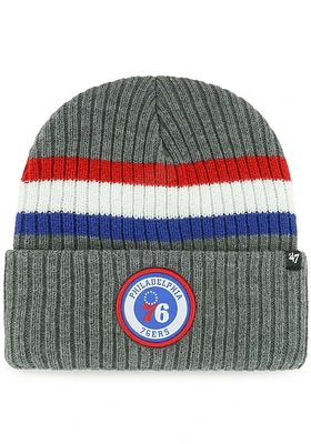 47 Philadelphia 76ers Grey Highline Style Mens Knit Hat