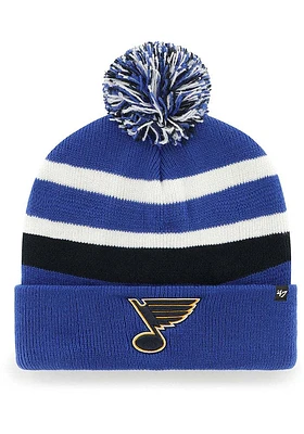 47 St Louis Blues Blue State Line Mens Knit Hat