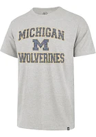 47 Michigan Wolverines Grey Franklin Short Sleeve Fashion T Shirt