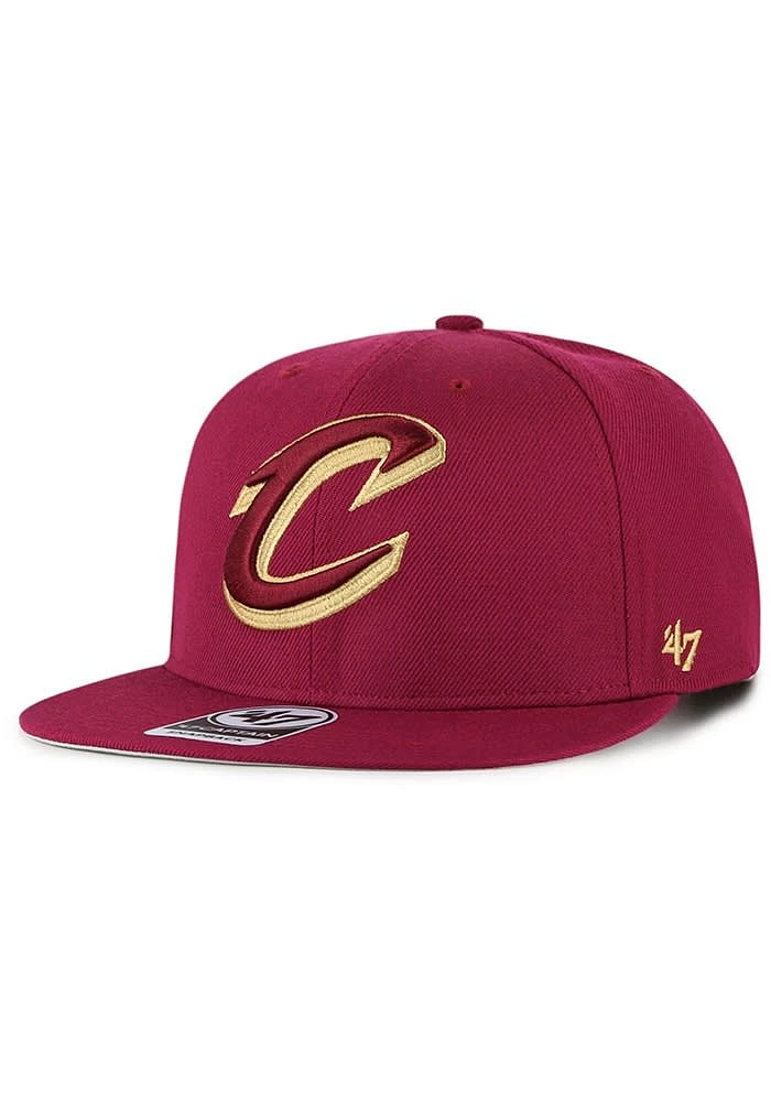 47 Cleveland Cavaliers Cardinal No Shot Captain Mens Snapback Hat