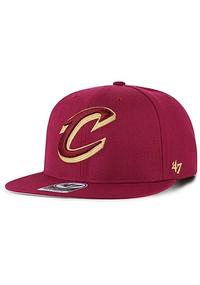 47 Cleveland Cavaliers Cardinal No Shot Captain Mens Snapback Hat