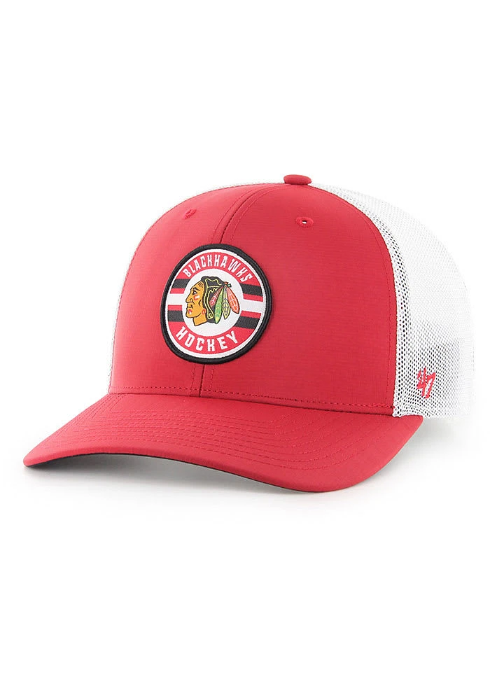 47 Chicago Blackhawks Mens Red Wheeler Trophy Flex Hat