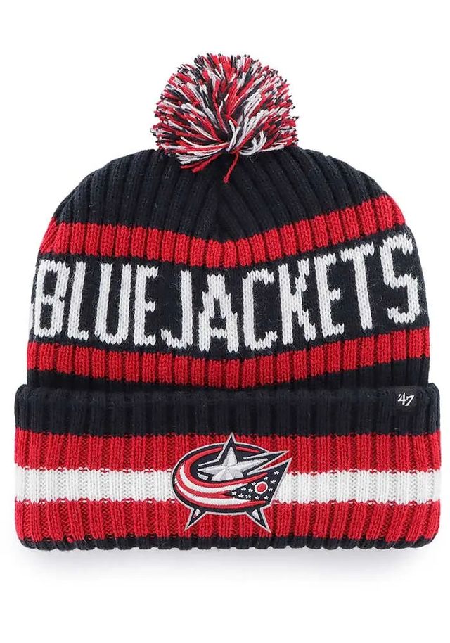 47 Columbus Blue Jackets Navy Blue Bering Mens Knit Hat