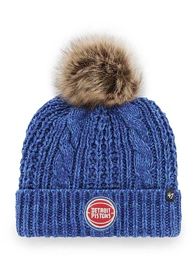 47 Detroit Pistons Blue Meeko Womens Knit Hat
