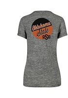 47 Oklahoma State Cowboys Womens Grey Crosstown MVP Hero Short Sleeve T-Shirt