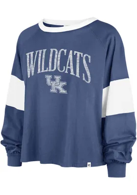 47 Kentucky Wildcats Womens Blue Upside Rhea LS Tee