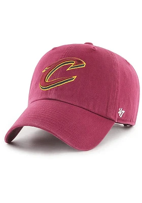 47 Cleveland Cavaliers Clean Up Classic Adjustable Hat - Cardinal