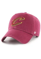 47 Cleveland Cavaliers Clean Up Classic Adjustable Hat - Cardinal