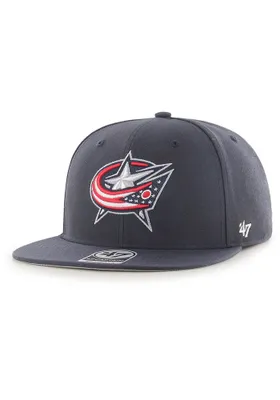 47 Columbus Blue Jackets Navy Blue No Shot Captain Mens Snapback Hat