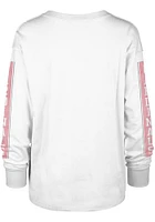 47 Louisville Cardinals Womens White Statement Soa LS Tee
