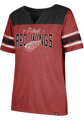 47 Detroit Red Wings Womens Stripe Short Sleeve T-Shirt