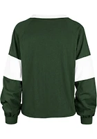 47 Michigan State Spartans Womens Green Upside Rhea LS Tee