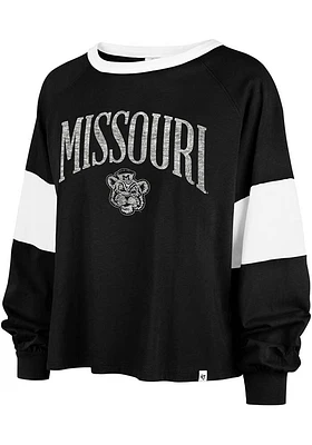 47 Missouri Tigers Womens Black Upside Rhea LS Tee