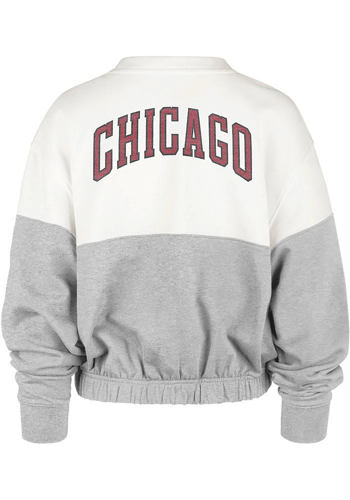 47 Chicago Bulls Womens White Take Two Crew Sweatshirt