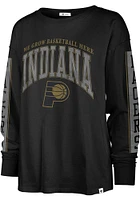 47 Indiana Pacers Womens Black Statement LS Tee