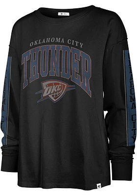 47 Oklahoma City Thunder Womens Black Statement LS Tee