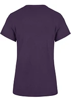 47 K-State Wildcats Womens Purple Fineline Short Sleeve T-Shirt