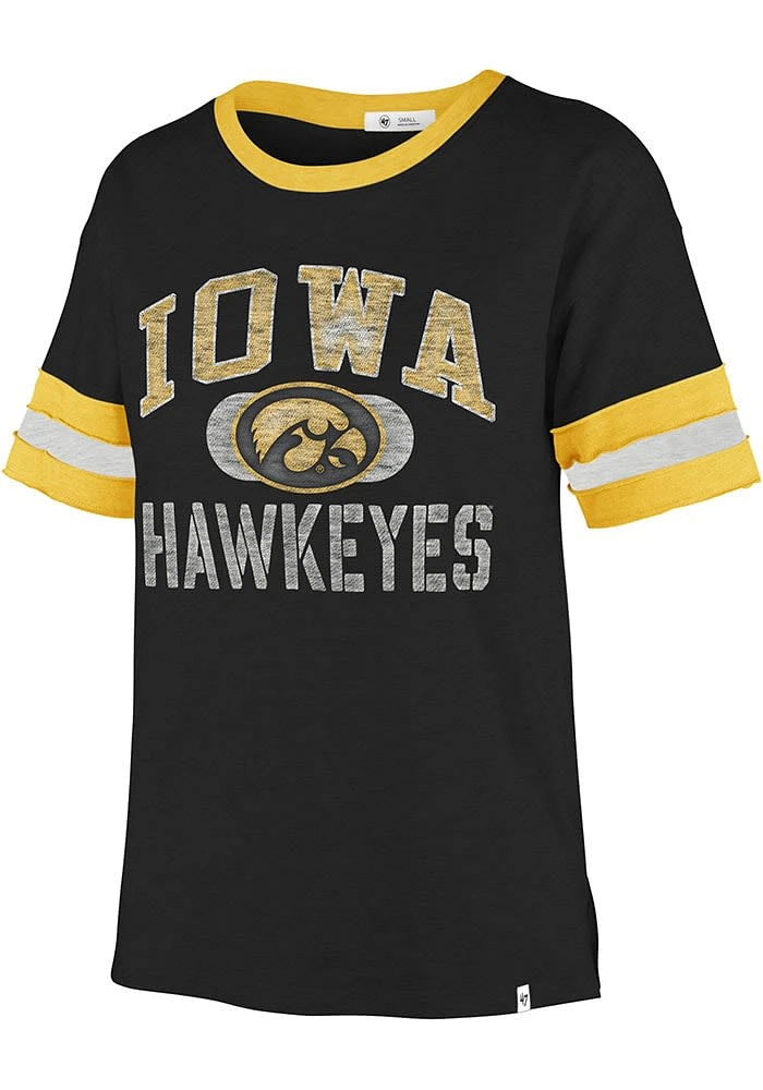 47 Iowa Hawkeyes Womens Black Game Play Short Sleeve T-Shirt