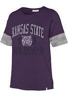 47 K-State Wildcats Womens Purple Game Play Short Sleeve T-Shirt