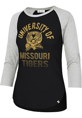 47 Missouri Tigers Womens Black University Fade LS Tee