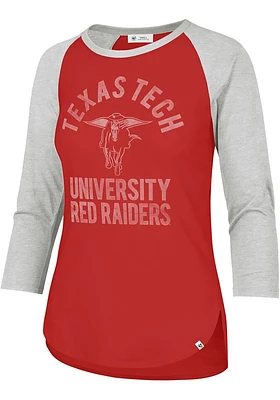 47 Texas Tech Red Raiders Womens University Fade LS Tee