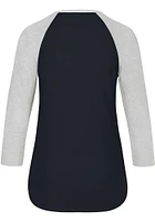 47 Michigan Wolverines Womens Blue University Fade LS Tee