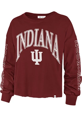 47 Indiana Hoosiers Womens Red Skyler LS Tee