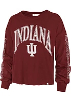 47 Indiana Hoosiers Womens Red Skyler LS Tee