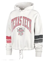 47 Texas Tech Red Raiders Womens Ivory Harper Hooded Sweatshirt