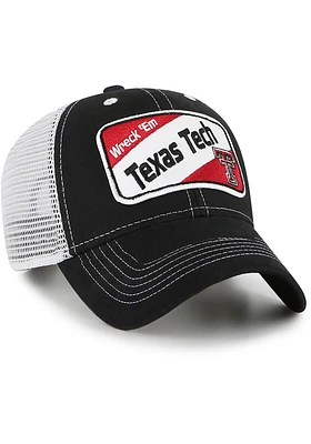47 Texas Tech Red Raiders Black Woodlawn MVP Youth Adjustable Hat
