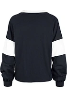 47 Notre Dame Fighting Irish Womens Navy Blue Upside Rhea LS Tee
