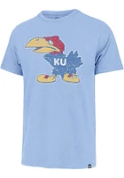47 Kansas Jayhawks Light Blue Premier Franklin Short Sleeve Fashion T Shirt