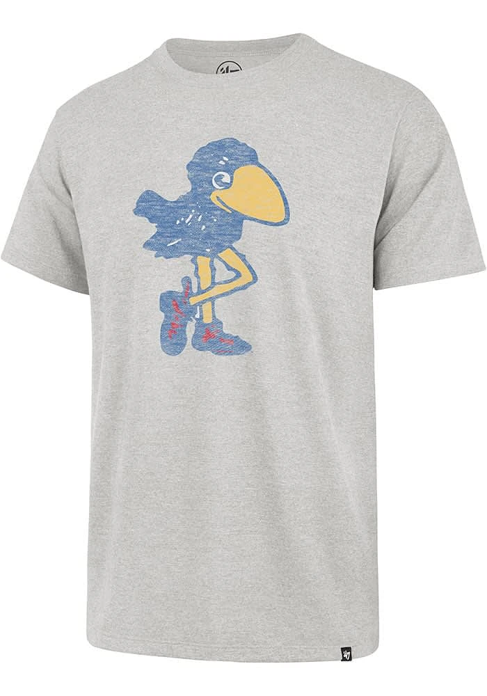 47 Kansas Jayhawks Grey Premier Franklin Short Sleeve Fashion T Shirt
