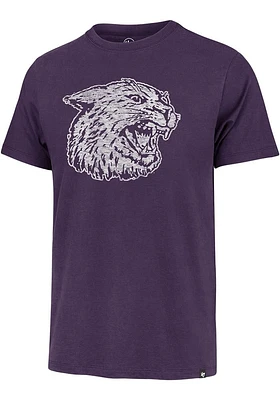 47 K-State Wildcats Purple Premier Franklin Design Short Sleeve Fashion T Shirt