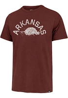 47 Arkansas Razorbacks Crimson Premier Franklin Short Sleeve Fashion T Shirt