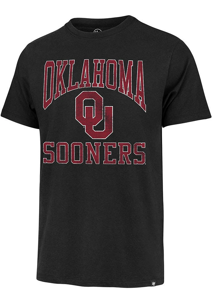47 Oklahoma Sooners Black Big Ups Franklin Short Sleeve Fashion T Shirt