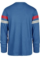 47 Kansas Jayhawks Blue Power Thru Irving Long Sleeve Fashion T Shirt