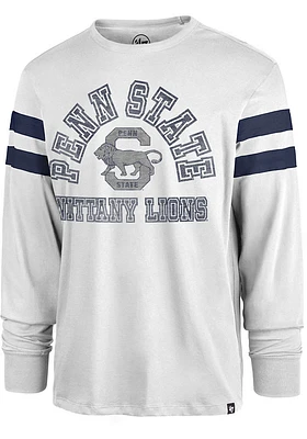 47 Penn State Nittany Lions White Power Thru Irving Long Sleeve Fashion T Shirt