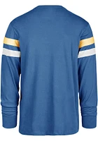 47 Pitt Panthers Blue Power Thru Irving Long Sleeve Fashion T Shirt