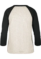 47 Oklahoma State Cowboys Womens Oatmeal Retro Daze Ava Raglan LS Tee