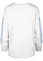 47 Pitt Panthers Womens White Statement Soa LS Tee