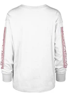 47 Oklahoma Sooners Womens White Statement Soa LS Tee