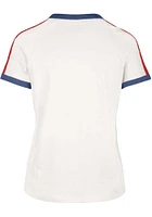 47 Kansas Jayhawks Womens White Sweet Heat Peyton Short Sleeve T-Shirt
