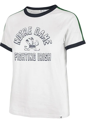 47 Notre Dame Fighting Irish Womens White Sweet Heat Peyton Short Sleeve T-Shirt