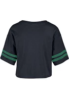 47 Notre Dame Fighting Irish Womens Navy Blue Fanfare Sporty Crop Short Sleeve T-Shirt