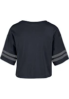 47 Penn State Nittany Lions Womens Navy Blue Fanfare Sporty Crop Short Sleeve T-Shirt