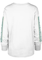47 Baylor Bears Womens White Statement Soa LS Tee